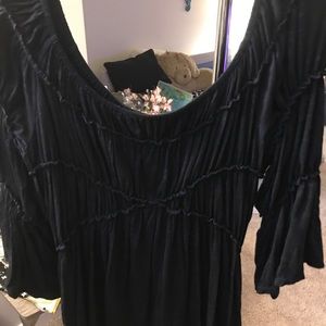 DK Blue Boho style top L